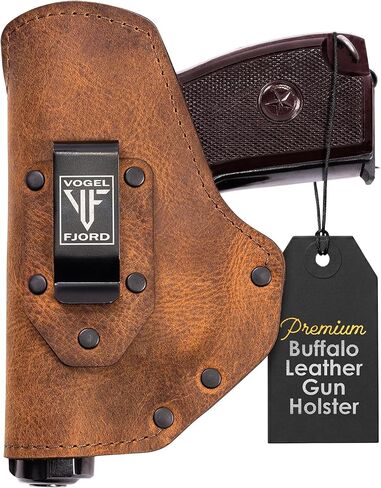 Buffalo Leather Gun Holster IWB & OWB for Glock 42 Sig P365 Ruger LC9 LC9s Kahr CM9 MK9 P9 Springfield Hellcat & All Similar Sized Handguns in Saudi Arabia