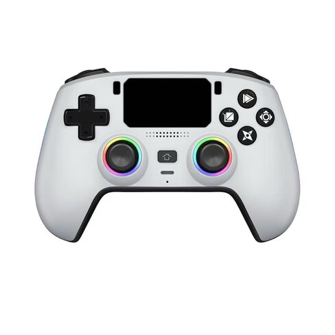 وحدة تحكم لاسلكية احترافية لأجهزة PS5/PC/MAC/iOS/Android/Steam Deck، لوحة ألعاب مع أضواء RGB/مشغل عصا التحكم بتأثير القاعة/اهتزاز/ميكروفون قابل للتحويل/قابل للبرمجة/مقبس سماعة الرأس/لوحة اللمس/لوحة مغناطيسية قابلة للاستبدال (أسود) in Kuwait