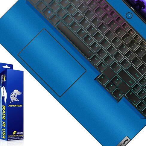 ArmorSuit MilitaryShield Blue Metallic Skin Vinyl Wrap for Lenovo Legion Pro 7 / 7i (Gen 8, 16 Inch) - Palmrest & TouchPad in Saudi Arabia