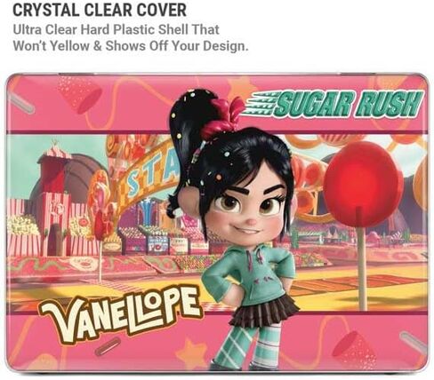 Skinit Laptop Case Plus Skin Compatible with MacBook Air 15in (2023) - Officially Licensed Disney Wreck-it Ralph Vanellope Sugar Rush Design in Saudi Arabia