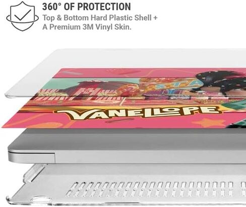 Skinit Laptop Case Plus Skin Compatible with MacBook Air 15in (2023) - Officially Licensed Disney Wreck-it Ralph Vanellope Sugar Rush Design in Saudi Arabia