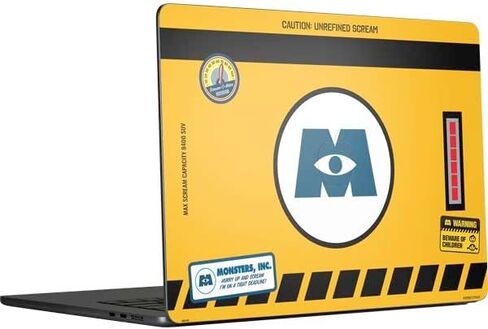 Skinit Decal Laptop Skin Compatible with MacBook Air 15 in (2023) - Officially Licensed Disney Monsters Inc. Scream Canister Design in Saudi Arabia