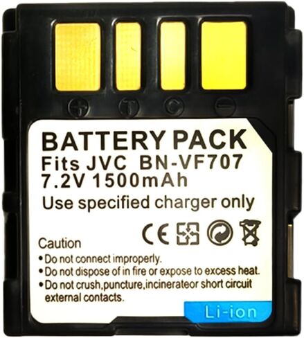 BN-VF707 Battery Compatible with JVC BN-VF707U BN-VF707UE BN-VF707US BN-VF714U BN-VF714UE BN-VF714US BN-VF733U BN-VF733UE BN-VF733US Battery Replacement Battery in Kuwait