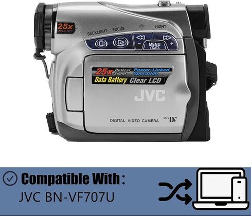 BN-VF707 Battery Compatible with JVC BN-VF707U BN-VF707UE BN-VF707US BN-VF714U BN-VF714UE BN-VF714US BN-VF733U BN-VF733UE BN-VF733US Battery Replacement Battery in Kuwait
