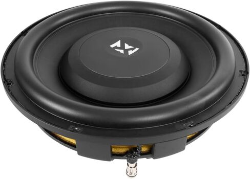 مضخم صوت السيارة NVX SQW104 مقاس 10 بوصات SQ-Series الضحلة، 1200 واط الذروة / 600 واط RMS، مزدوج 4 أوم، سلة مصبوبة، تصميم عمق مدمج in Saudi Arabia