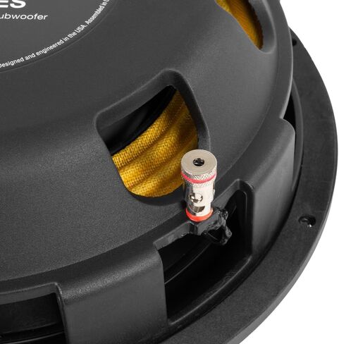 مضخم صوت السيارة NVX SQW104 مقاس 10 بوصات SQ-Series الضحلة، 1200 واط الذروة / 600 واط RMS، مزدوج 4 أوم، سلة مصبوبة، تصميم عمق مدمج in Saudi Arabia