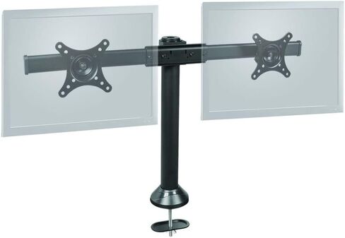 SIIG Accessory CE-MT1712-S2 Side-by-Side Dual Monitor Desk Stand 13inch to 27inch Retail,Black in Saudi Arabia