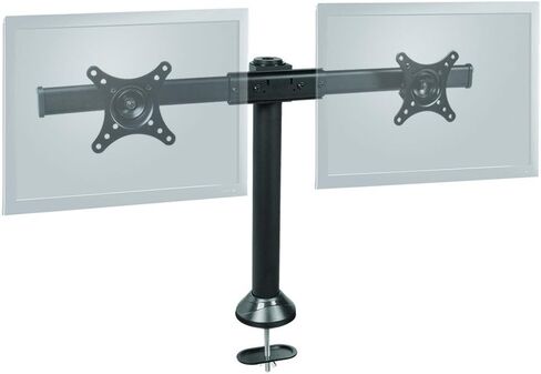 SIIG Accessory CE-MT1712-S2 Side-by-Side Dual Monitor Desk Stand 13inch to 27inch Retail,Black in Saudi Arabia
