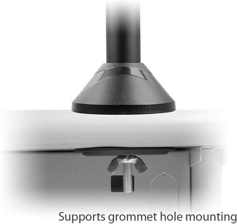 SIIG Accessory CE-MT1712-S2 Side-by-Side Dual Monitor Desk Stand 13inch to 27inch Retail,Black in Saudi Arabia