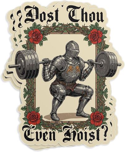 (3 قطع - 3 بوصات) ملصق Dost Thou Even Hoist - ملصق فينيل مقطوع بالقالب مقاوم للماء للتمرينات الرياضية المضحكة لجهاز الكمبيوتر المحمول، وزجاجة مياه، وقبعة صلبة، وهدايا اللياقة البدنية لها 3 بوصات in Kuwait