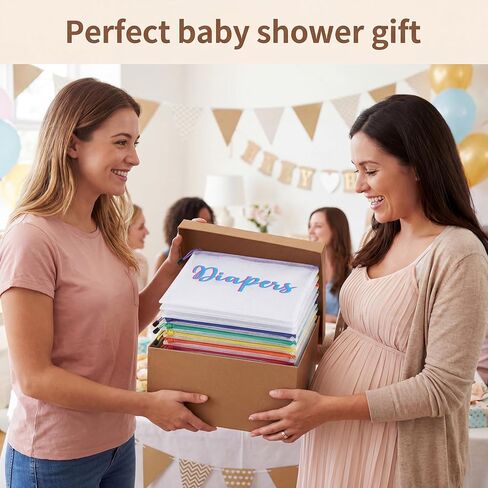 Aliceset 8 Pcs Large Hospital Bags for Labor and Delivery Diaper Bags Waterproof Reusable Diaper Pouches Organizing Pouches Zipper Pouch for Mommy Nursing Toiletry Storage Baby Shower Gifts in Saudi Arabia