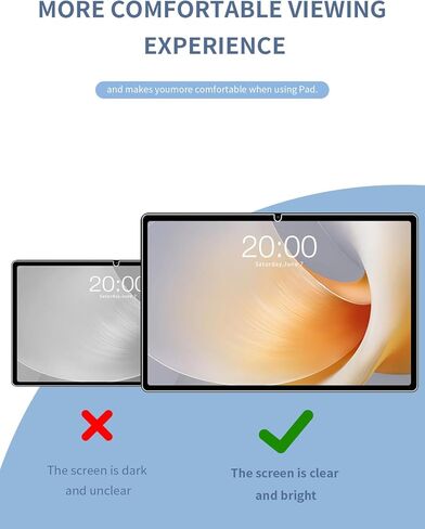[عبوة من قطعتين] لجهاز Teclast T65 Plus 2025 Tablet 13.4 بوصة من الزجاج المقوى، واقي شاشة لجهاز Teclast T65 Plus 5G 13.4 بوصة مضاد للخدش وحساس وصلابة 9H in Kuwait