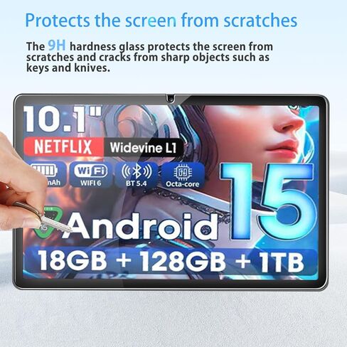 Screen Protector for Raemond K80/K70/K50 Tablet 10inch, HD Tempered Glass,9h Hardness,Scratch,Anti-Fingerprin,Tempered Glass Film Guard for Raemond K80 Tablet[2 Pack] in Saudi Arabia