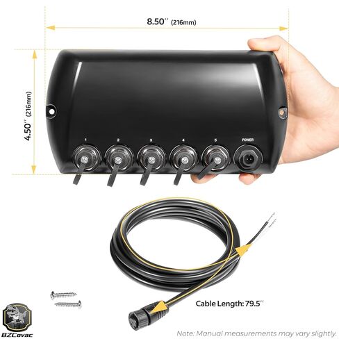 408450-1 AS ETH 5PXG 5-Port Ethernet Switch for Humminbird Helix, APEX, SOLIX, XPLORE Fish Finders - Marine Network Hub for Sharing Sonar, MEGA Live, TargetLock & NMEA 2000 Devices in Saudi Arabia