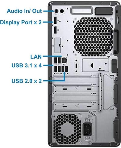 HP ProDesk 600 G3 MT Intel Core i7-7700 3.60GHz 16GB DDR4 512GB NVMe SSD Intel HD Graphics 630 Desktop PC Refurbished Windows 11 (Renewed) in Saudi Arabia