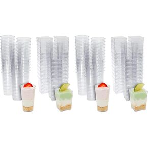 Juvale 72 Pieces Assorted Dessert Cups for Appetizers, Snacks, Plastic Shot Glasses 3oz and 5oz, Cups for Anniversary, Wedding Reception, Baby Shower, Birthday Party (Serves 36) in Saudi Arabia