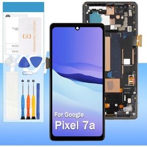 استبدال شاشة OLED لـ Google Pixel 7A GWKK3 GHL1X G0DZQ G82U8 6.1 بوصة شاشة LCD تعمل باللمس محول رقمي زجاجي - أسود مع إطار - أدوات (ليست لهاتف Pixel 7/Pixel 7 Pro) in Kuwait