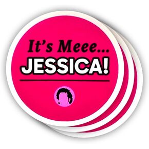 (3 قطع) ملصق من الفينيل مقولات تحفيزية ساخرة It's Me Jessica من أجل Kindle، الكمبيوتر المحمول، زجاجة مياه، قبعة صلبة للهاتف، ملصق اقتباس Meme مقاس 3 بوصة in Kuwait