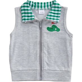 Baby Boy Girl Golf Outfit Plaid Lapel Vest Sleeveless Tops Jacket Waistcoat Zipper Outerwear Kids Summer Gilet Coat in Kuwait