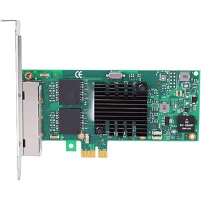PCI Express Network Card, 4 Port Gigabit Ethernet Adapter with Chip, PCIE 2.1 X1 Interface for Server Desktop PC Industrial Applications in Kuwait