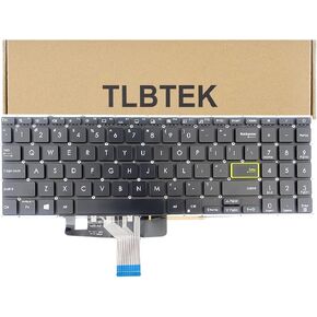 استبدال لوحة المفاتيح الخلفية TLBTEK متوافق مع Asus VivoBook A521 E510 E510M E510MA L510 L510M L510MA M533E M533F M533IA M533UA S533 S533E S533EA S533EQ S533F X521 X521EA X521EQ Series Laptop in Kuwait