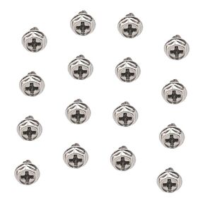 Vaguelly 100pcs Silver Pci Mounting Screws 6#-32x6mm Round Head Replacement Fasteners for Computer Case Power Supply Gaming PC Chassis in Saudi Arabia