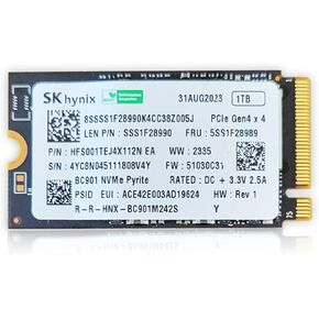 HFS001TE 1TB M.2 2242 42mm NVMe PCIe Gen 4 x4 TLC SK Hynix SSD for ThinkPad ProBook Latitude EliteBook Ideapad Pavilion Laptop Ultrabook Tablet-Internal Solid State Drive (OEM) in Saudi Arabia