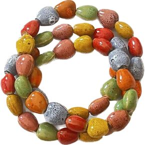 Love Heart Bracelets Colorful Boho Native American Jewelry 3 Row Wide Bohemian Ceramic Long Necklaces for Women Trendy 2025 Fashion Beaded Hippie Bracelet Statement Necklace for Ladies Dressy Summer in Saudi Arabia