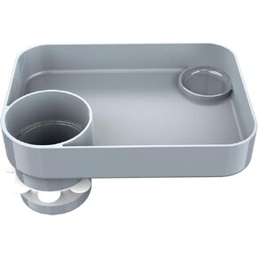 صينية مقعد السيارة للأطفال أثناء السفر، صينية مقعد السيارة للأطفال الصغار، صينية طاولة مقعد السيارة، حامل أكواب مقعد السيارة، صينية الوجبات الخفيفة لجريكو، إيفينفلو، تشيكو، أساسيات رحلة الطريق العائلية القابلة للدوران والإزالة - أسود in Kuwait