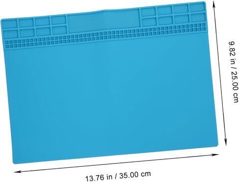 VILLCASE بساط عمل من السيليكون المقاوم للحرارة لإصلاح الإلكترونيات، وسادة لحام مغناطيسية، مقاومة لدرجات الحرارة العالية، تصميم غير قابل للانزلاق، مناسب لإصلاح أجهزة الكمبيوتر والأجهزة المحمولة، قطعة واحدة in Saudi Arabia