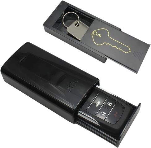 Magnetic Key Box Hide Key Holder Strong Magnet Car Key Safe Emergency Key Box Secret Hide a Key Case House Home Key Safe (Grey) in Kuwait