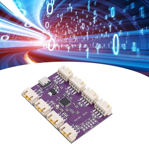 USB إلى TTL وحدة محول مسلسل USB إلى 8 قنوات TTL محول مسلسل 6Mbps عالية السرعة CH348 رقاقة مع واجهة نوع C لنظام التشغيل X in Kuwait