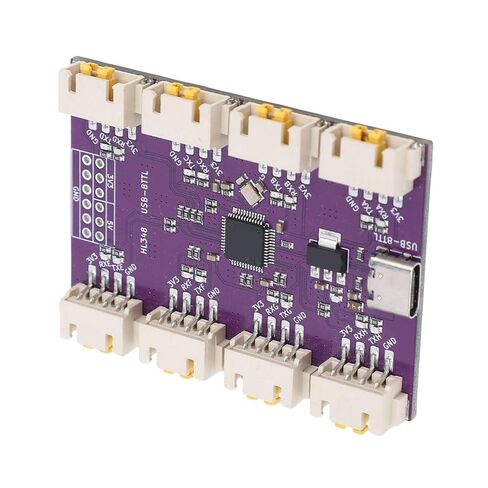 JTLB USB to 8 Channels TTL Serial Module 6Mbps High Speed CH348 Chip USB Type C to TTL Serial Converter Adapter in Saudi Arabia