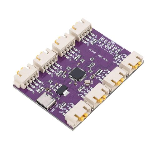 JTLB USB to 8 Channels TTL Serial Module 6Mbps High Speed CH348 Chip USB Type C to TTL Serial Converter Adapter in Saudi Arabia