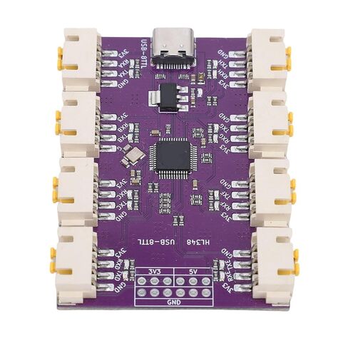 JTLB USB to 8 Channels TTL Serial Module 6Mbps High Speed CH348 Chip USB Type C to TTL Serial Converter Adapter in Saudi Arabia