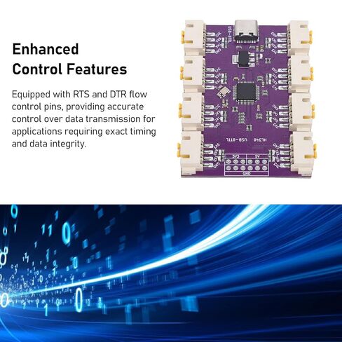 JTLB USB to 8 Channels TTL Serial Module 6Mbps High Speed CH348 Chip USB Type C to TTL Serial Converter Adapter in Saudi Arabia