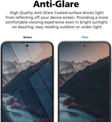2 Pack Anti Glare Matte Privacy Screen Protector Compatible with Samsung Galaxy Z Fold 7 [Front Screen Only] EPU+TPU Hybrid Film, Anti Fingerprint, Self-Healing,Case Friendly, Easy Installation in Saudi Arabia