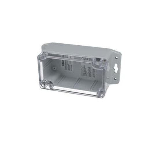 Bud Industries, PN-1322-CMB, Poly Carbonate/Light Gray Body and Clear Cover NEMA 4X Enclosures with Mounting Brackets - External 4.53 x 2.56 x 2.17 Inches - Internal 4.16 x 2.32 x 1.95 (5 Item/s) in Saudi Arabia