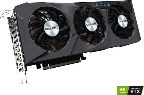 GIGABYTE GeForce RTX 3070 Ti Eagle 8G Graphics Card, WINDFORCE 3X Cooling System, 8GB 256-bit GDDR6X, GV-N307TEAGLE-8GD Video Card in Saudi Arabia