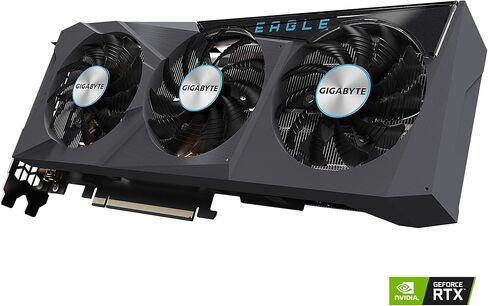 GIGABYTE GeForce RTX 3070 Ti Eagle 8G Graphics Card, WINDFORCE 3X Cooling System, 8GB 256-bit GDDR6X, GV-N307TEAGLE-8GD Video Card in Saudi Arabia