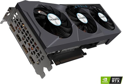 GIGABYTE GeForce RTX 3070 Ti Eagle 8G Graphics Card, WINDFORCE 3X Cooling System, 8GB 256-bit GDDR6X, GV-N307TEAGLE-8GD Video Card in Saudi Arabia