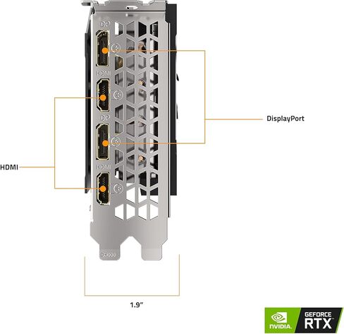 GIGABYTE GeForce RTX 3070 Ti Eagle 8G Graphics Card, WINDFORCE 3X Cooling System, 8GB 256-bit GDDR6X, GV-N307TEAGLE-8GD Video Card in Saudi Arabia
