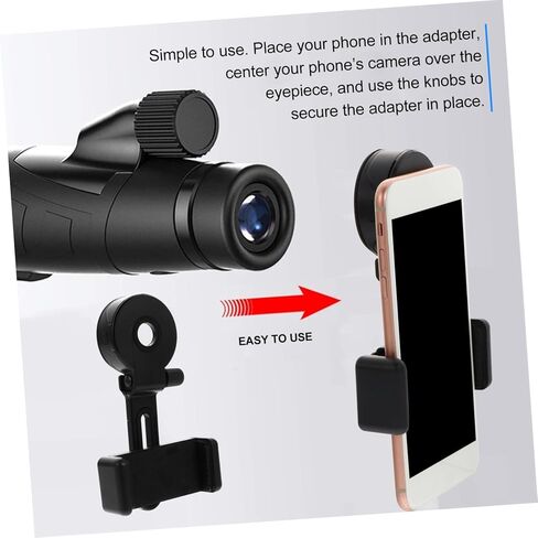 Veemoon Telescope Microscope Smartphone Adapter Mount Phone Clip for Quick Photography Compatible Telescopes Binoculars Microscopes Material in Saudi Arabia