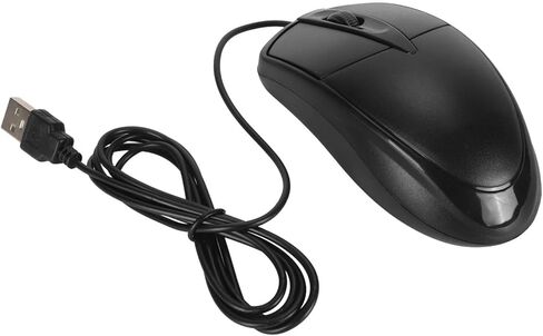 1000 DPI Wired Mouse, Gaming Plug and Play Mouse with 4.9ft Long Cable, 3 Keys for Desktop and Laptop Computers in Saudi Arabia