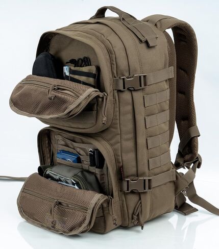 حقيبة الظهر التكتيكية العسكرية مجموعة الحبال EDC Daypack حقيبة مول للتخييم والتنزه والصيد والسفر 25L in Kuwait
