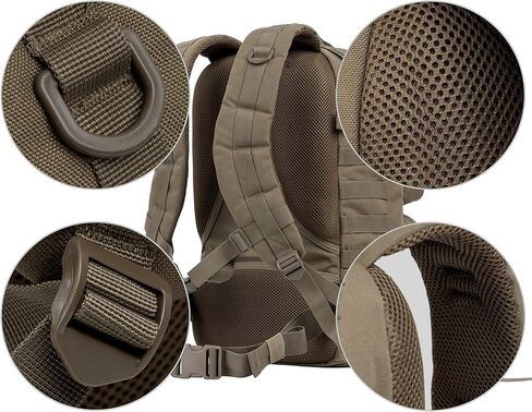 حقيبة الظهر التكتيكية العسكرية مجموعة الحبال EDC Daypack حقيبة مول للتخييم والتنزه والصيد والسفر 25L in Kuwait