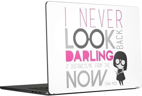 غلاف كمبيوتر محمول من Skinit متوافق مع جهاز MacBook Air 15 بوصة (2023) - تصميم فني مرخص رسميًا من Disney The Incredibles Edna Mode in Kuwait