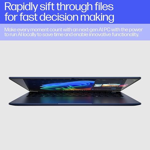 HP EliteBook Ultra G1q Notebook AI PC Qualcomm Snapdragon 16GB RAM 512GB SSD Qualcomm Adreno GPU Atmosphere Blue - Qualcomm Snapdragon X Elite X1E-78-100 (حتى 3.4 جيجا هرتز، 12 نواة) - 2.2K (2240 ​​× 1400) in Kuwait