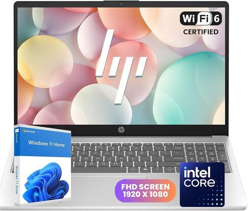 HP Pavilion Laptop | Intel Processor | 16GB DDR4 RAM | 512GB PCIe SSD | 15.6" FHD 1080p Display | Windows 11 Home | Wi-Fi 6 & Ethernet | All-Day Performance for Work & Study (Renewed) in Kuwait