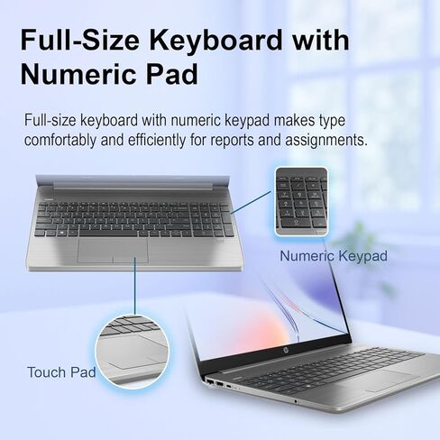 HP Pavilion Laptop | Intel Processor | 16GB DDR4 RAM | 512GB PCIe SSD | 15.6" FHD 1080p Display | Windows 11 Home | Wi-Fi 6 & Ethernet | All-Day Performance for Work & Study (Renewed) in Kuwait